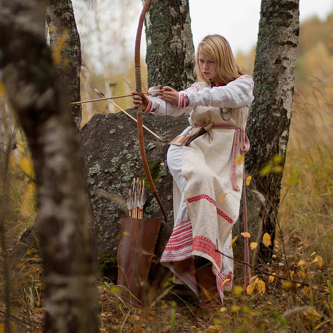 Sexy photo Girls in Slavic costumes in Paramaribo